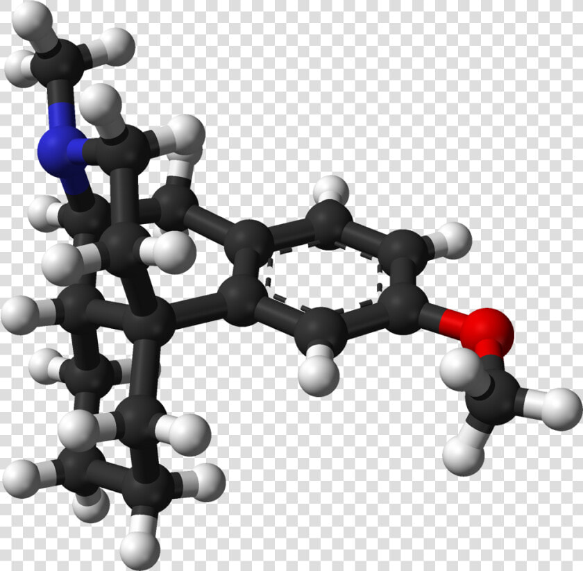 Dextromethorphan From Xtal 3d Balls A   Ball And Stick Model Aspirin  HD Png DownloadTransparent PNG