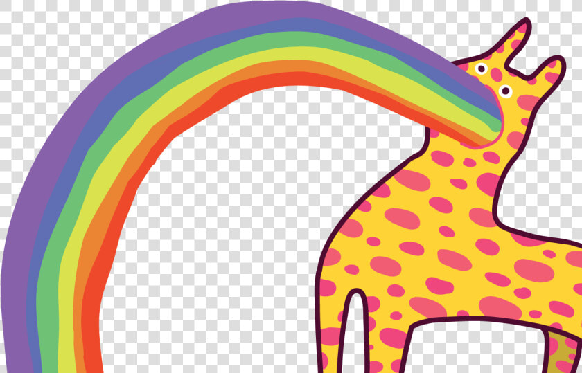 Rainbow Adobe Illustrator Drawing Vector Illustration   Giraffe  HD Png DownloadTransparent PNG