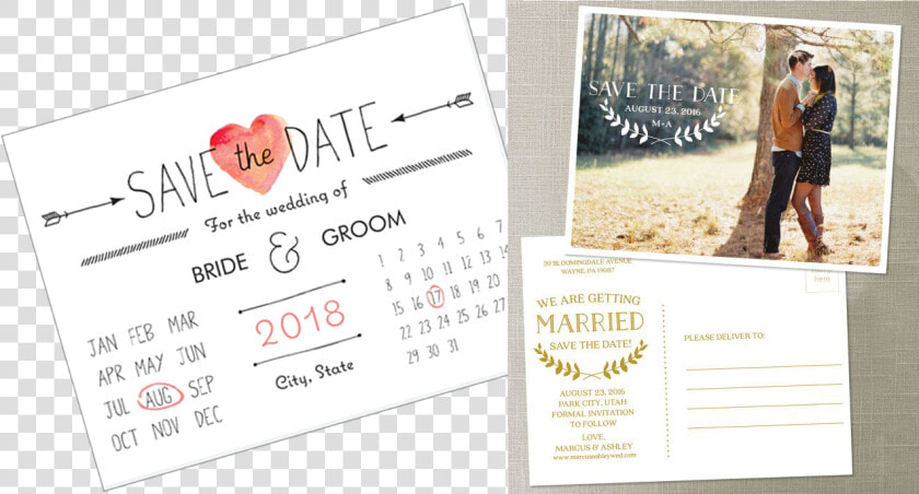 Save The Date Cards Vs Invitations   Save The Date  HD Png DownloadTransparent PNG