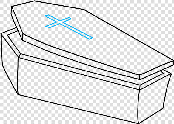 How To Draw Coffin   Drawing Of A Coffin  HD Png DownloadTransparent PNG