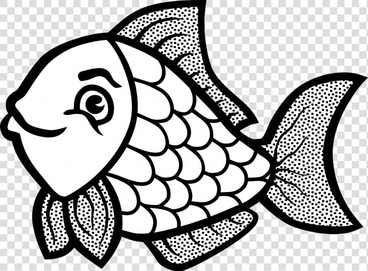 Clip Art Colourful Fish   Fish Clipart Black And White  HD Png DownloadTransparent PNG