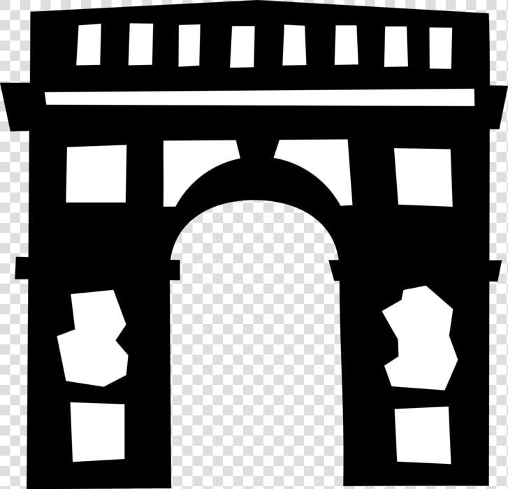 Arc De Triomphe Paris France Image Illustration  HD Png DownloadTransparent PNG