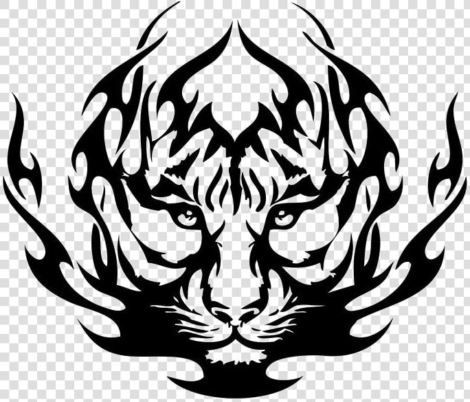 Tiger Tattoos Png Photos   Tiger Symbol Black And White  Transparent PngTransparent PNG