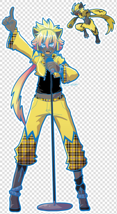 Female Zeraora Gijinka  HD Png DownloadTransparent PNG