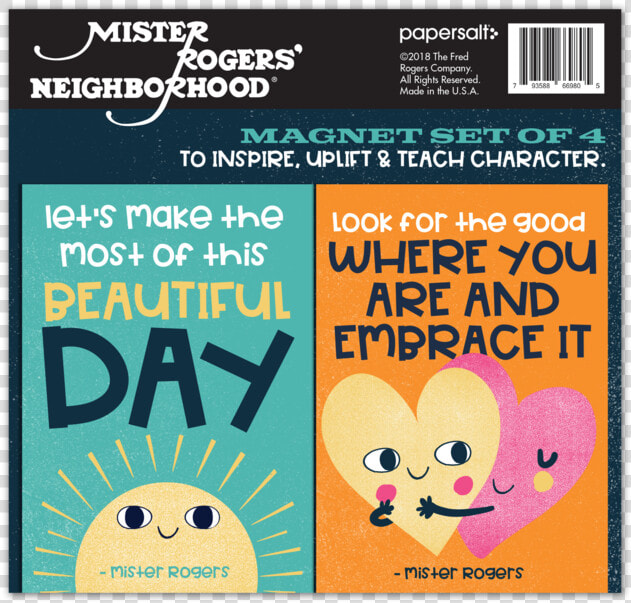 Mister Rogers Quotes Whimsical Version  Set Of 4   Mr Rogers Neighborhood  HD Png DownloadTransparent PNG