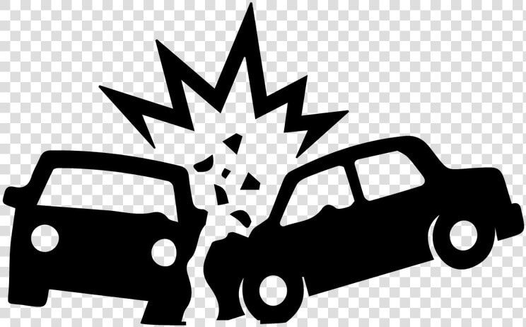 Crash Clipart Car Collision   Crash Clipart Black And White  HD Png DownloadTransparent PNG