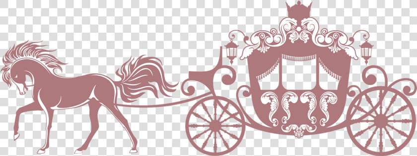 Horse Carriage Clip Art   Wedding Invitation Simple Background  HD Png DownloadTransparent PNG