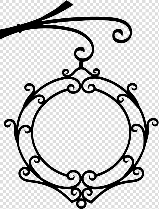 Vintage Wrought Iron Flourish Silhouette   Uithangbord Schaap  HD Png DownloadTransparent PNG