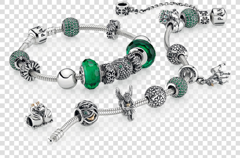 Pandora Charm Bracelet Green   Pandora Bracelet Transparent  HD Png DownloadTransparent PNG