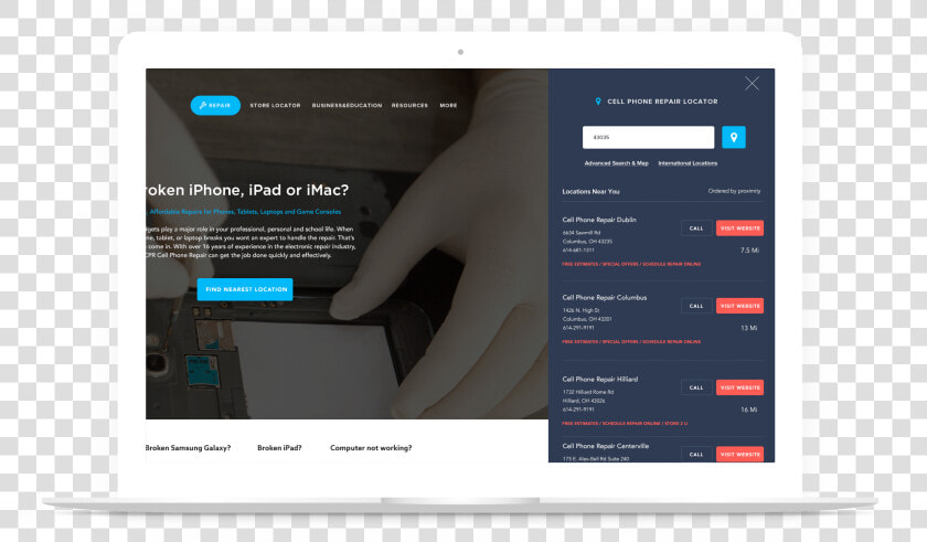 Cpr Website Design By Front Porch Solutions   Hand  HD Png DownloadTransparent PNG