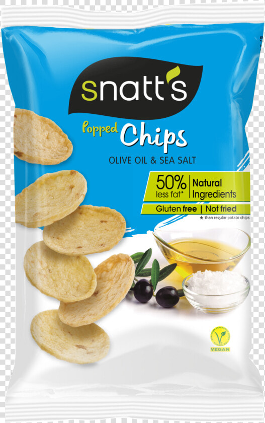 Popped Chips Olive Oil Salt   Natu Chips  HD Png DownloadTransparent PNG