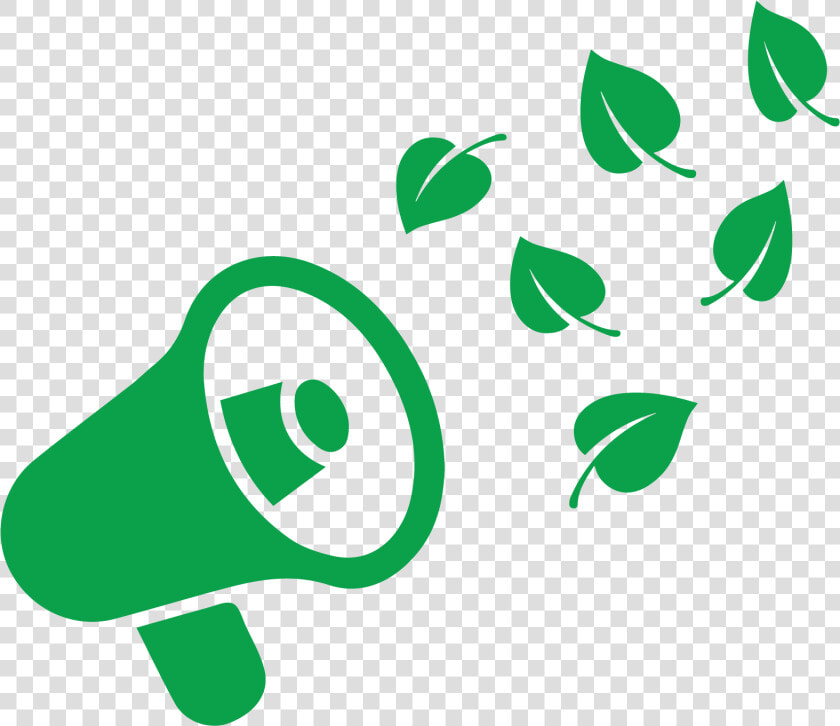 A Megaphone Spreading Leaves  HD Png DownloadTransparent PNG