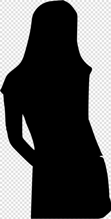 Silhouette Woman Clip Art   Female Teenager Silhouette  HD Png DownloadTransparent PNG