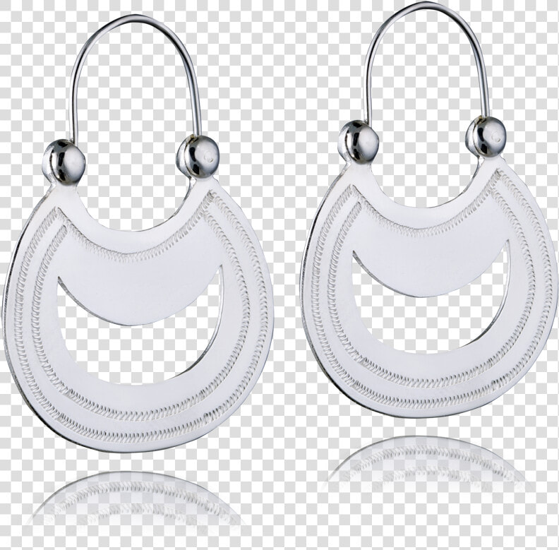 Sterling Silver Drop Earring Of The Moon  HD Png DownloadTransparent PNG