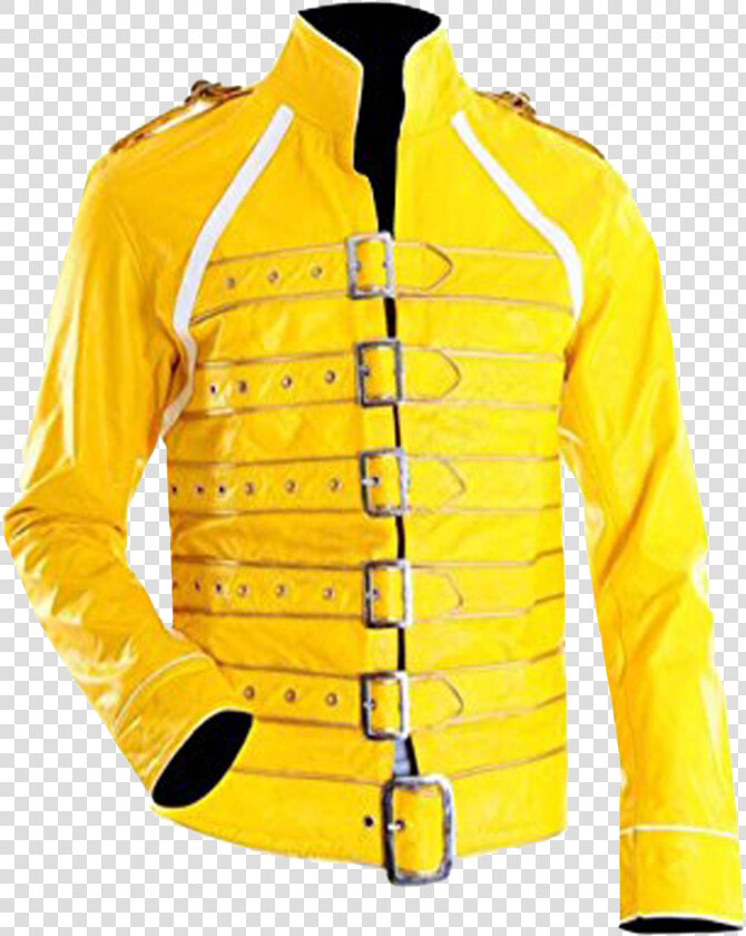 Freddie Mercury Yellow Jacket   Png Download   Yellow Military Jacket  Transparent PngTransparent PNG