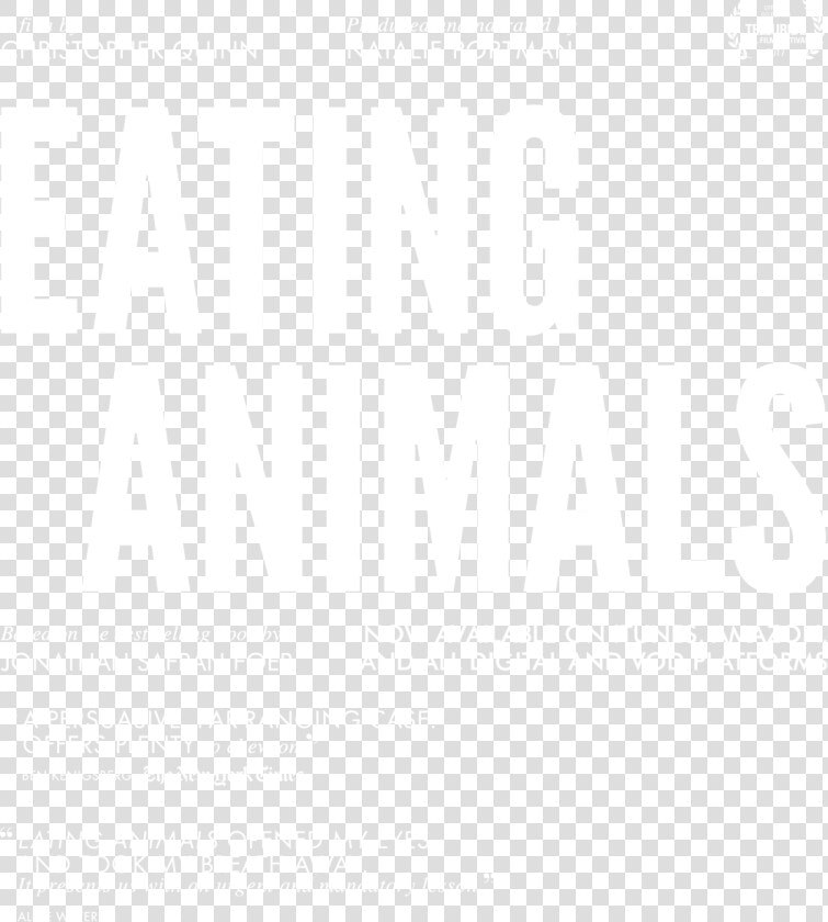 Title Treatment   Quotes From Eating Animals Documentary  HD Png DownloadTransparent PNG