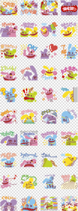 Little Glee Monster Line Sticker Gif  amp  Png Pack   Line 主婦 スタンプ かわいい  Transparent PngTransparent PNG