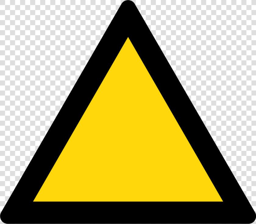 Triangle Warning Sign   Yellow Triangle Warning Sign  HD Png DownloadTransparent PNG