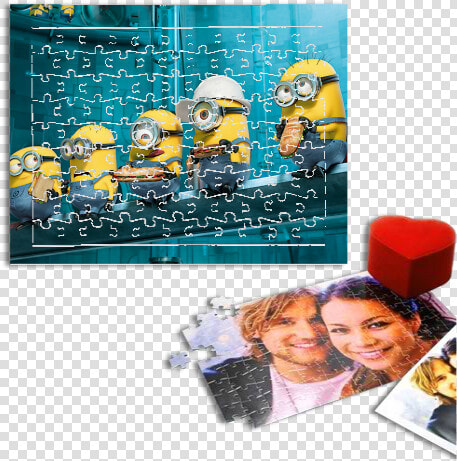 Minion Puzzle Dikdörtgen Puzzle Minion Puzzle   Minions Lunch On A Skyscraper  HD Png DownloadTransparent PNG