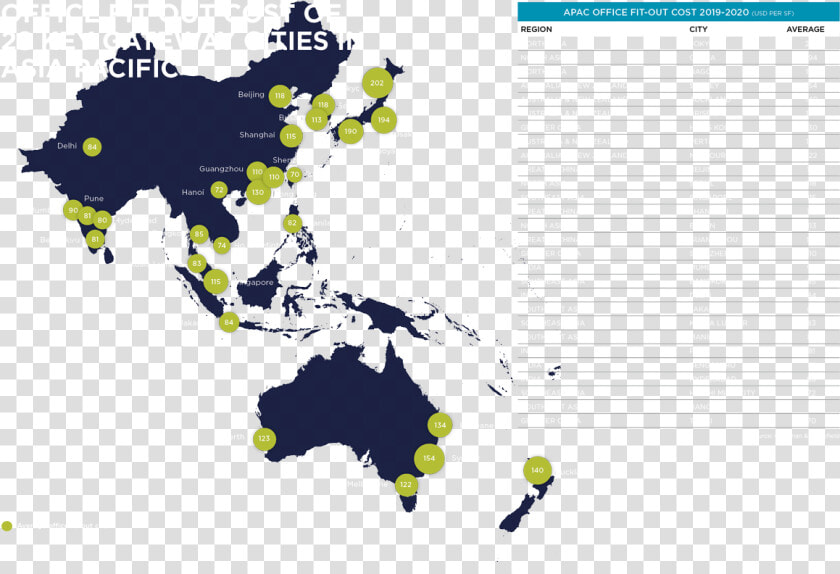 Landing Page Map   Asia Pacific Map Vector  HD Png DownloadTransparent PNG