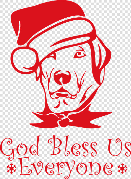 Dog  Santa  Hat  Winter  Christmas  Animal  Pet  Xmas   Christmas Dog Vector Free  HD Png DownloadTransparent PNG