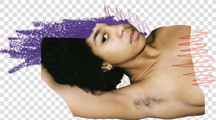 Black Woman Lying Down With Eyes Open And Hair Under   Girl  HD Png DownloadTransparent PNG