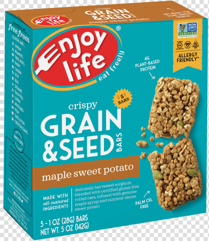 Grain  amp  Seed Bars   Enjoy Life Foods  HD Png DownloadTransparent PNG