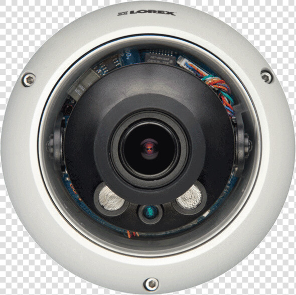 2k Super Hd Vandal Proof Outdoor Security Dome Camera   Camera Lens  HD Png DownloadTransparent PNG