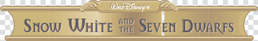 Disney S Snow White And The Seven Dwarfs Logo Png Transparent   Signage  Png DownloadTransparent PNG