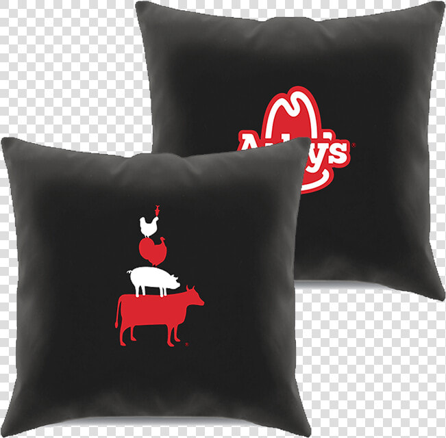 Arby S Meat Stack Pillow  Black   Cushion  HD Png DownloadTransparent PNG