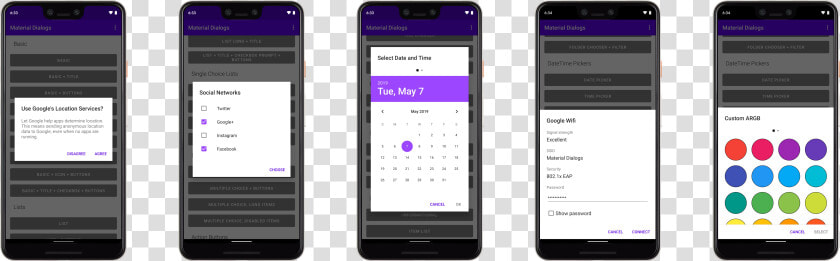 Showcase   Android Material List Dialog  HD Png DownloadTransparent PNG