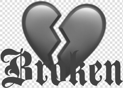 Transparent Heartbreak Emoji Png   Heart Broken Emoji Ios  Png DownloadTransparent PNG