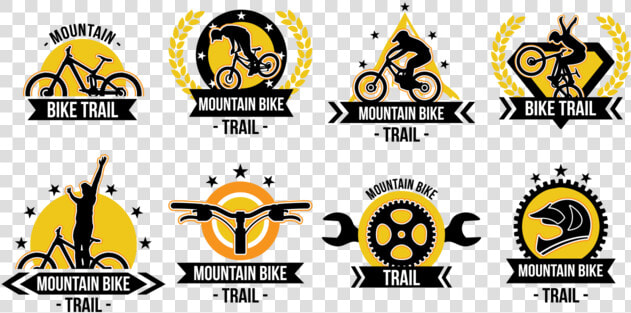 Carril Bici Del Vector De Etiquetas   Vector Mountain Bike Logo  HD Png DownloadTransparent PNG