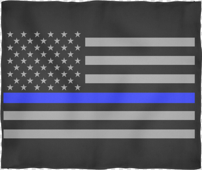 Police Officer Thin Blue Line American Flag Fleece   Police Officer Thin Blue Line  HD Png DownloadTransparent PNG