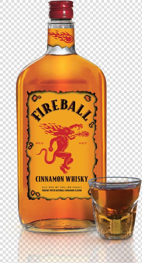 Fireball Whisky Bottle Shot Glass Transparent Background   Fireball Whiskey India  HD Png DownloadTransparent PNG