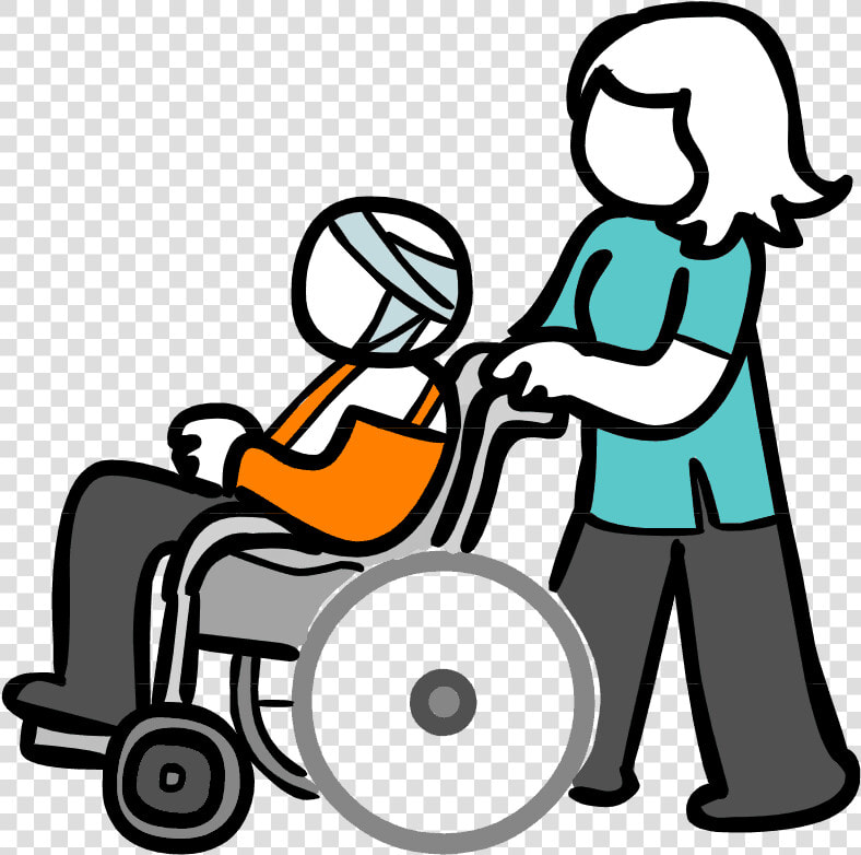 Picture Of A Person In A Wheelchair That Is Injured  HD Png DownloadTransparent PNG