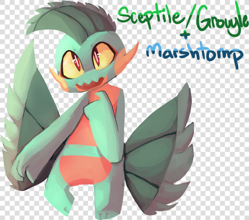 Sceptile grovyle And Marshtomp Fusion   Sceptile Fusions  HD Png DownloadTransparent PNG