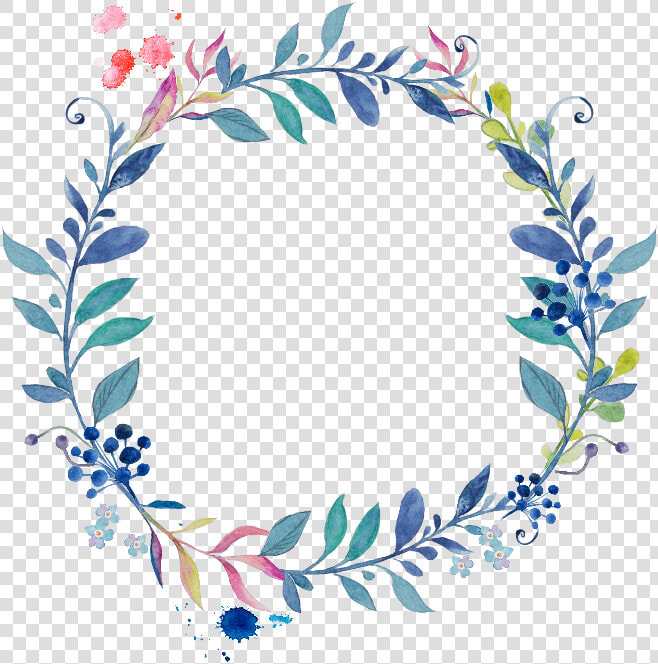  flowers  floral  wreath  leaf  circle  watercolor   Watercolor Wreath Flower Png  Transparent PngTransparent PNG