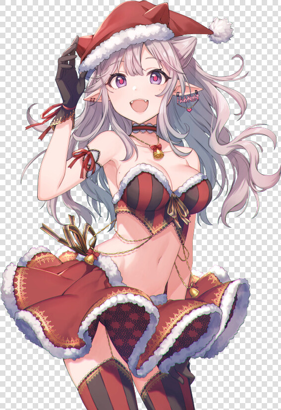  animegirl  anime  christmas  mystical  nanaikoki   Anime Girl Christmas Render  HD Png DownloadTransparent PNG