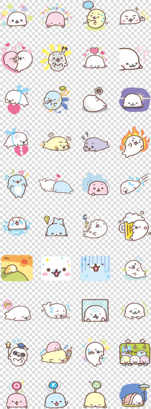 Mamegoma Line Stickers For Android Iphone Etc   Cow With White Background  HD Png DownloadTransparent PNG