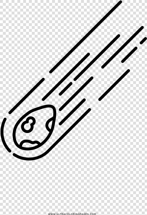 Meteor Coloring Page   Line Art  HD Png DownloadTransparent PNG