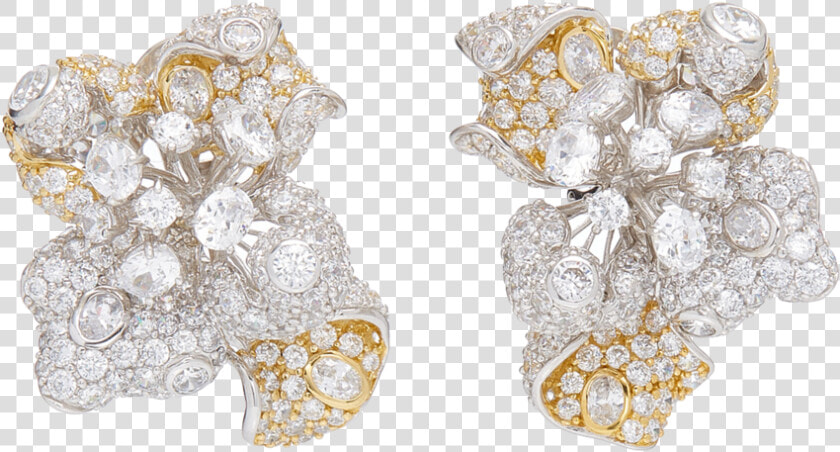 Large Anabela Chan Gold Bloomingdale 18k Gold Studs  HD Png DownloadTransparent PNG