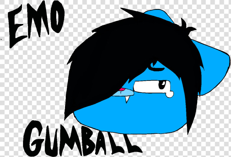 Emo Gumball By Invader Star Irken d3jbbey   Amazing World Of Gumball Emo  HD Png DownloadTransparent PNG