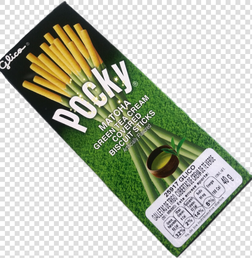 Glico Pocky Green Tea Cream Coated Biscuit Sticks Clipart   Cosmetics  HD Png DownloadTransparent PNG