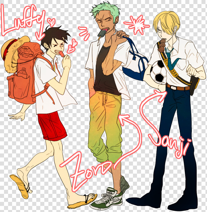  luffy  zoro  roronoa  sanji  onepiece  mugiwara  strawhat   Cartoon  HD Png DownloadTransparent PNG