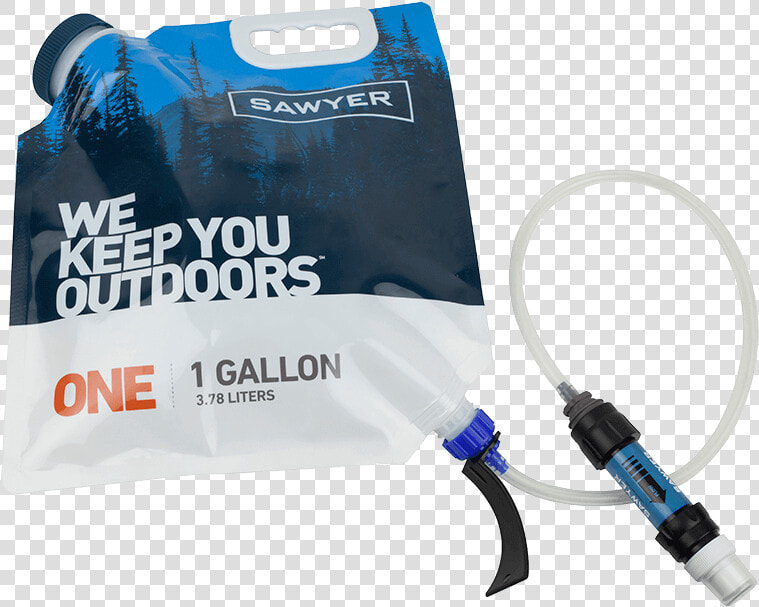 1 gallon Gravity Water Filtration System   Sawyer 1 Gallon Gravity System  HD Png DownloadTransparent PNG