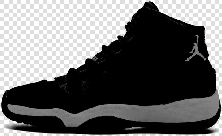 Air Jordan 11 Dark Grey Chrome 852625 020   Jordan 11 Pure Black  HD Png DownloadTransparent PNG