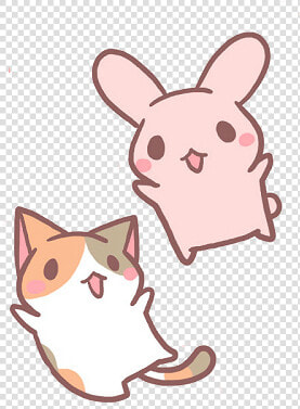 Kawaii Bunny Png   Kawaii Transparent Animal Cute  Png DownloadTransparent PNG