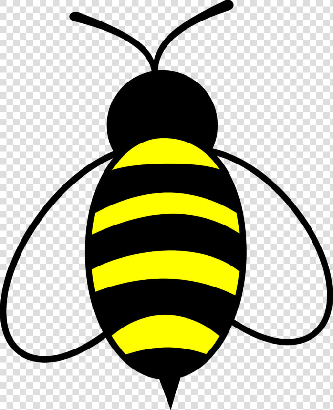 Honey Bee Clipart Png   Simple Bumble Bee Cartoon  Transparent PngTransparent PNG