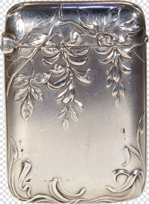 Antique Silver Art Nouveau Vesta Match Holder   Smartphone  HD Png DownloadTransparent PNG